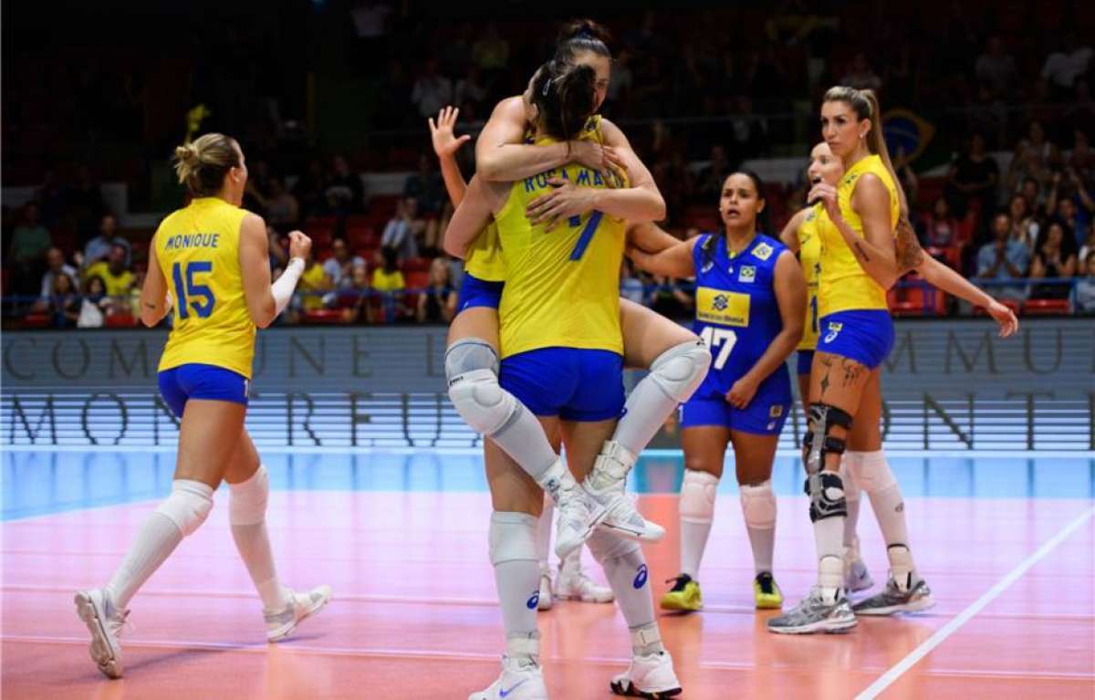 Brasil conseguiu boa vitória no Torneio de Montreux - Montreux Volley Masters/Divulgação