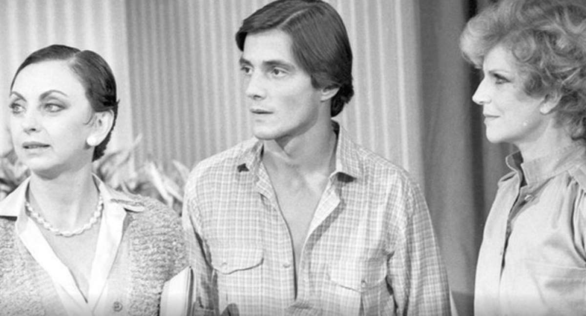 Beatriz Segall com Fábio Jr. e Tônia Carrero em 'Água Viva', de 1980