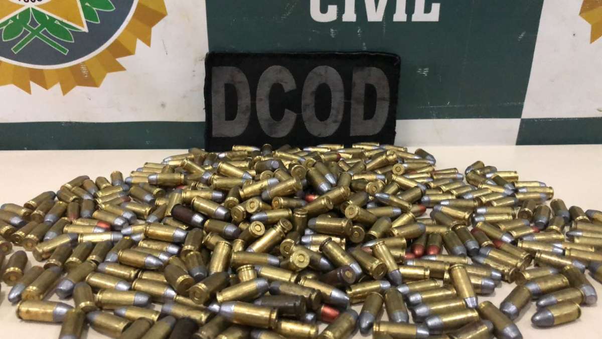 Munições apreendidas - Divulgação