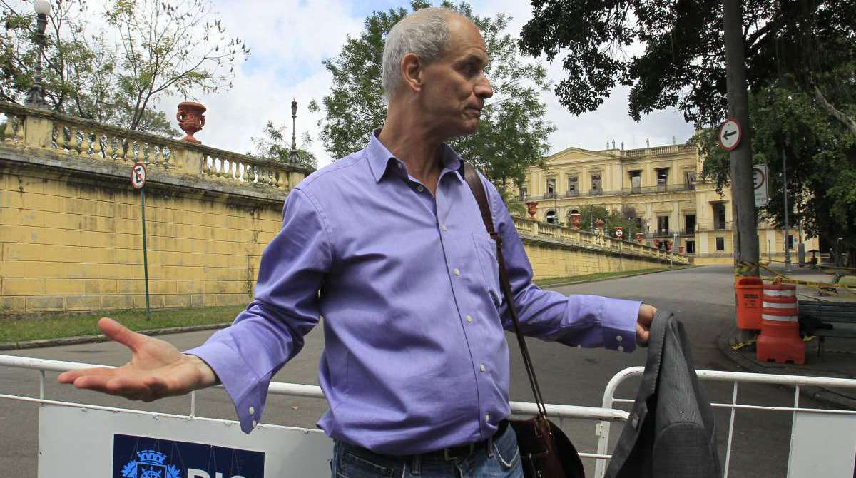 Diretor do Museu Nacional do Rio de Janeiro, Alexander Kellner, na Quinta da Boa Vista - Estefan Radovicz / Ag&ecirc;ncia O D