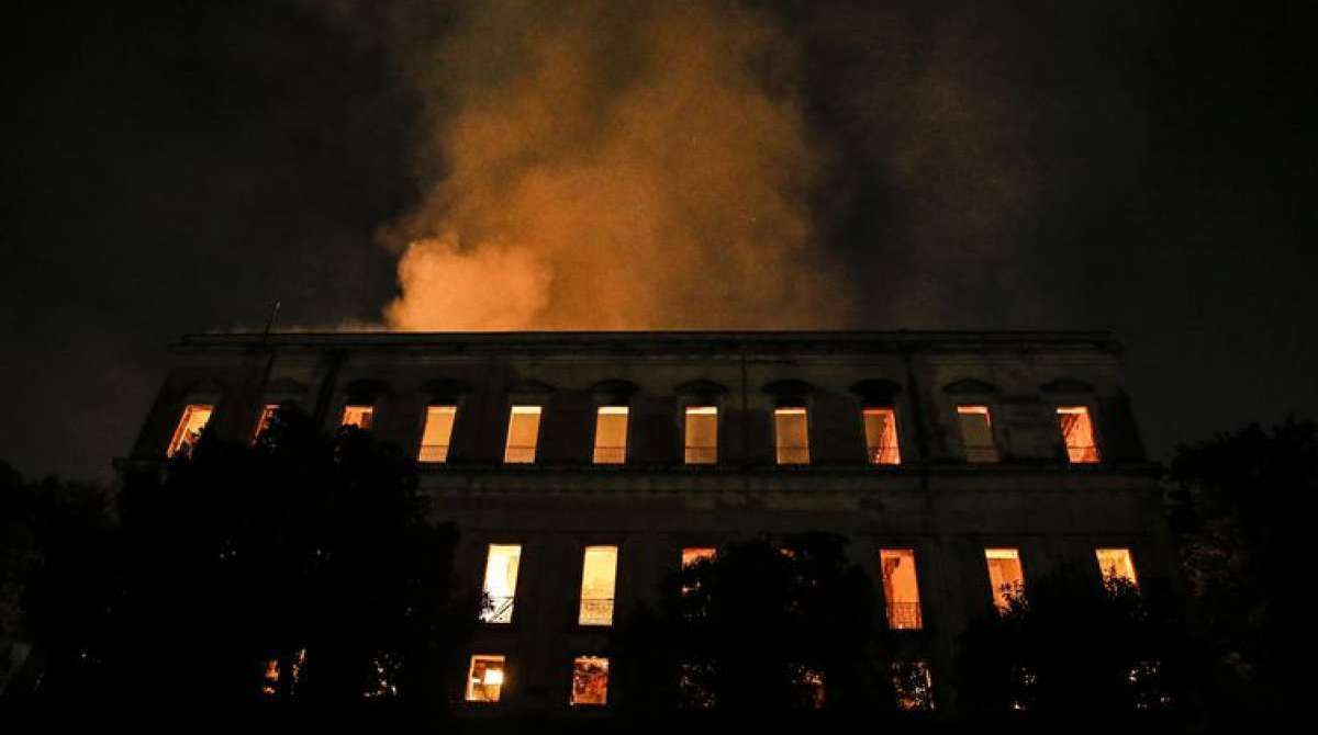 O Museu Nacional foi destruído por incêndio no último dia 2