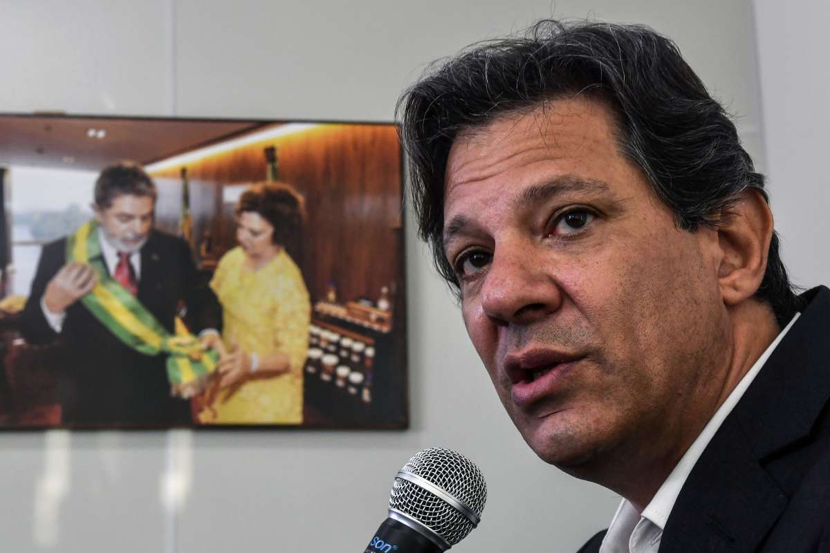 Fernando Haddad, candidato à Presidência da República pelo Partido dos Trabalhadores - NELSON ALMEIDA / AFP