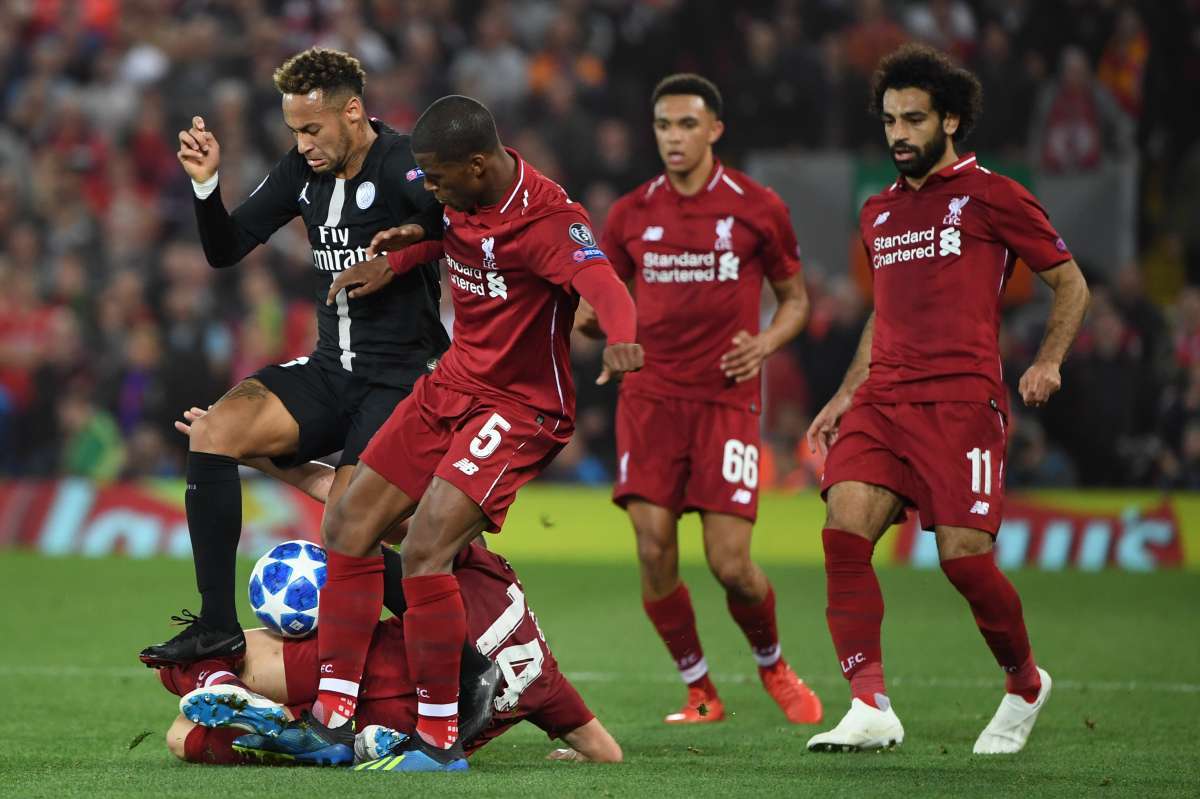 Liverpool derrotou o PSG pela Liga dos Campe&otilde;es