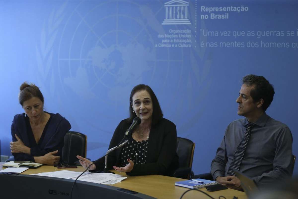 A diretora e representante da Unesco no Brasil, Marlova Jovchelovitch Noleto, fala sobre a restauração do Museu Nacional