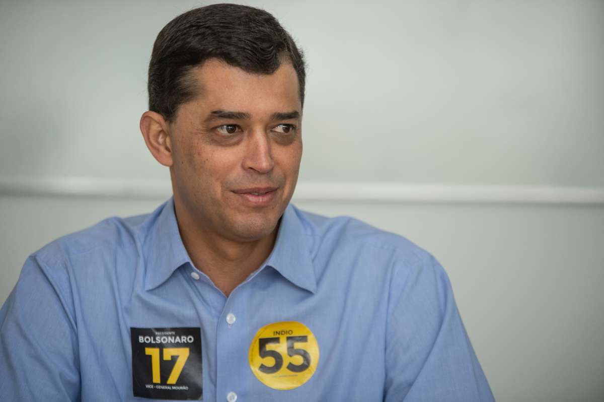 Rio,20/09/2018 - Entrevista Indio da Costa - O candidato ao Governo do Estado Indio da Costa durante entrevista na reda;c&atilde;o do jornal O Dia, Rio de Janeiro.Foto: Armando Paiva/ Ag&ecirc;ncia O Dia  Rio de Janeiro, Cidade, Politica, Indio da Costa, Elei&ccedil;&otilde;es