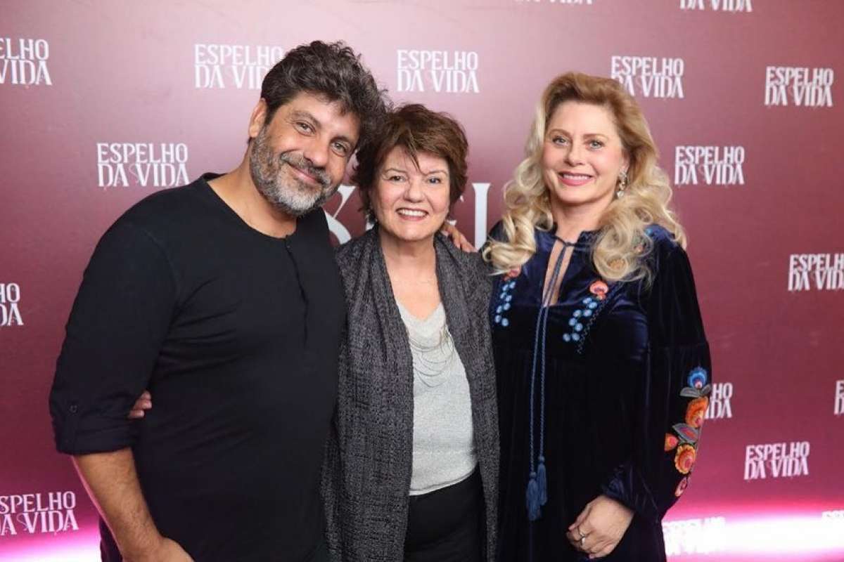 Luciana Vendramini, Kéfera Buchmann e Vera Fischer nos bastidores de 'Espelho da Vida'