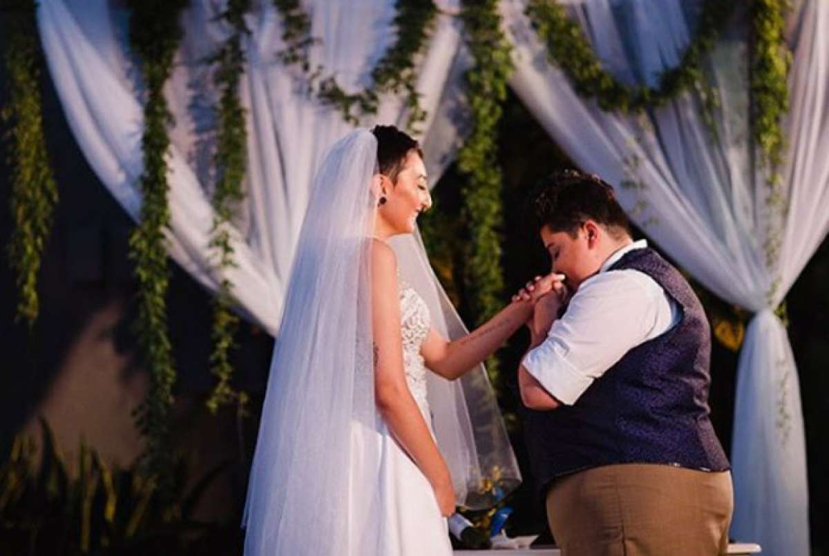 Ana Vilela se casou com Amanda no sábado