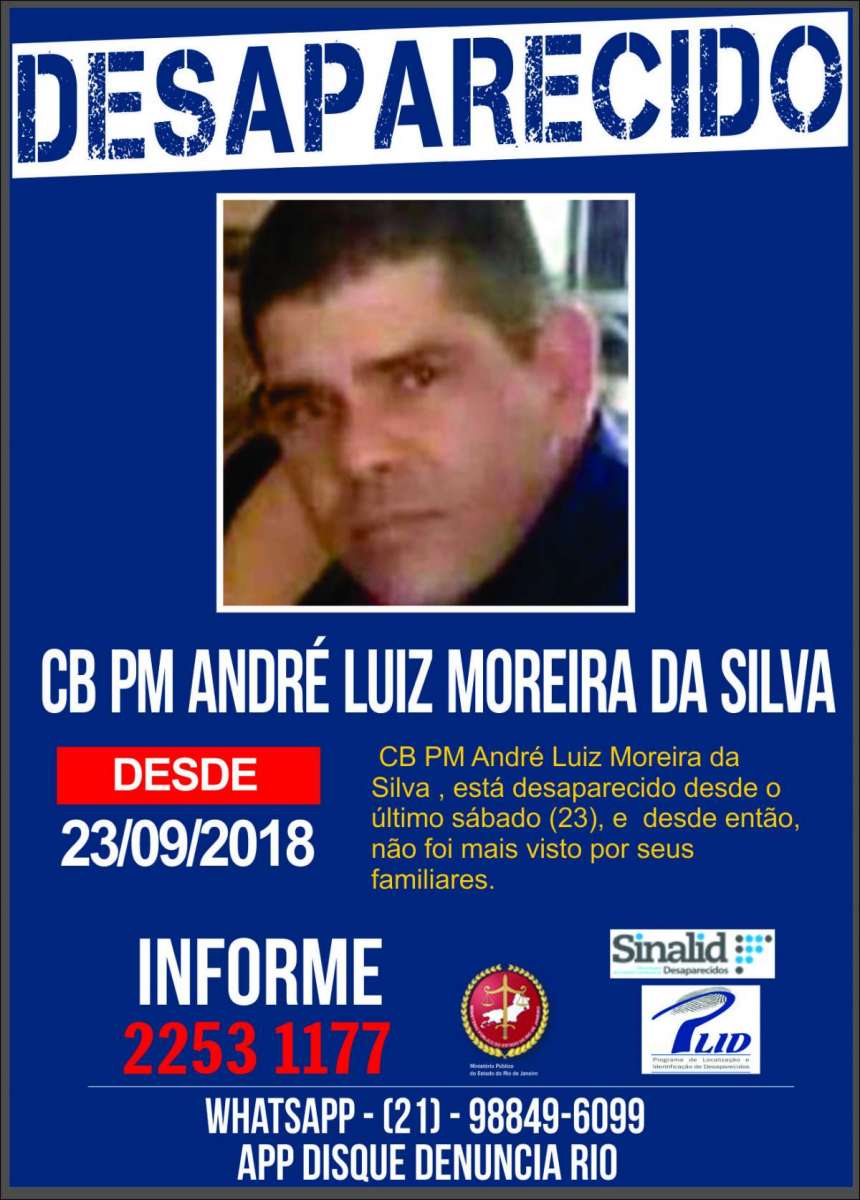Portal pede informações sobre policial desaparecido