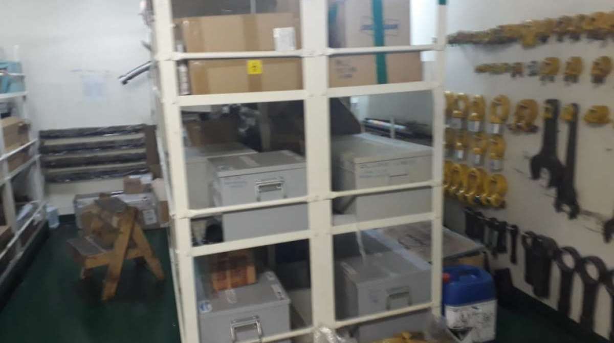 Forças de Segurança fazem operação em porto de Itaguaí