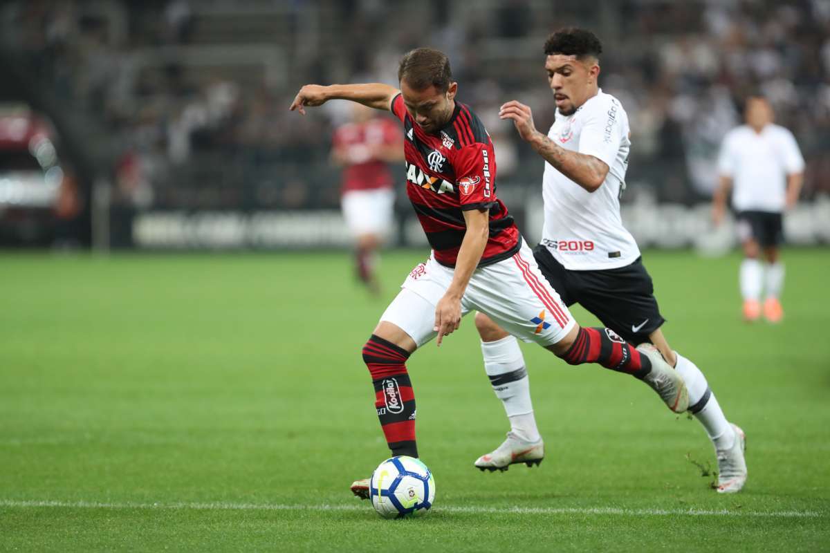 S&atilde;o Paulo, 26/09/2018. Partida entre Corinthians x Flamengo na Arena Corinthians, v&aacute;lida pela semifinal da Copa do Brasil. Foto - Gilvan de Souza / Flamengo