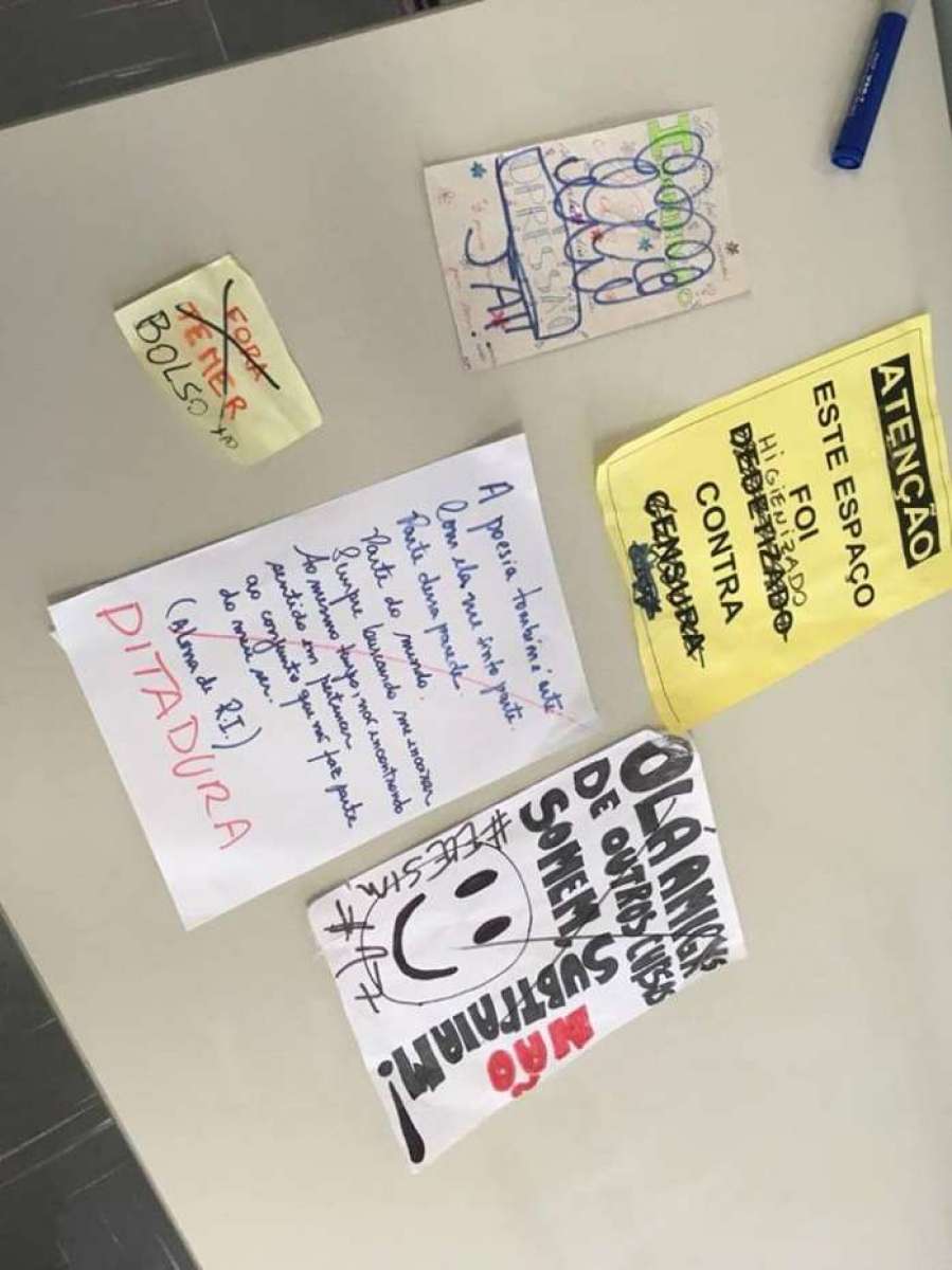 Sala foi encontrada com mensagens de ódio na Fundação Armando Álvares Penteado, em São Paulo