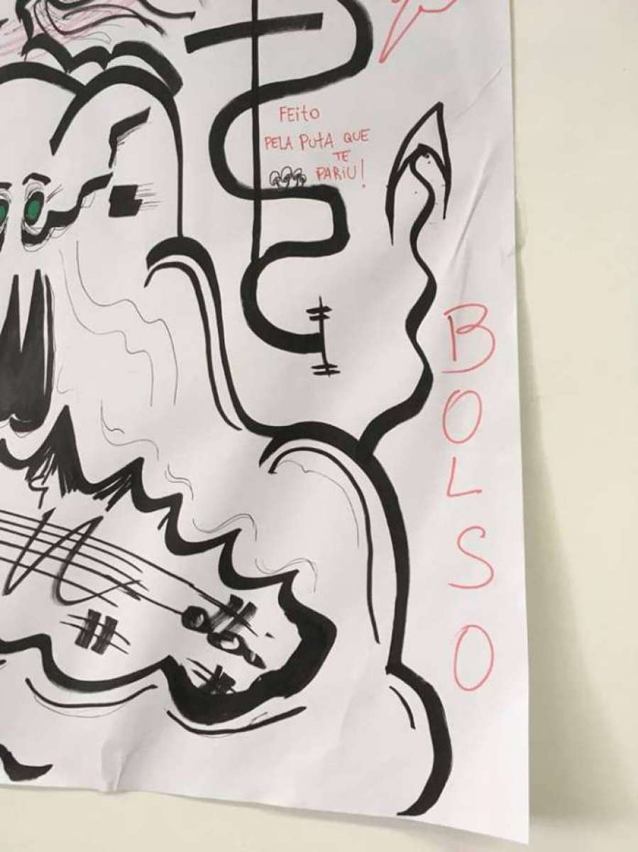 Sala foi encontrada com mensagens de ódio na Fundação Armando Álvares Penteado, em São Paulo