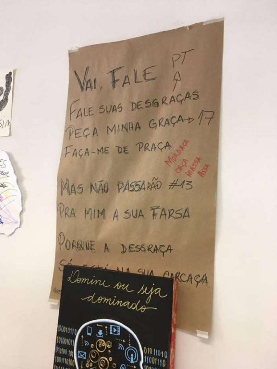 Sala foi encontrada com mensagens de ódio na Fundação Armando Álvares Penteado, em São Paulo