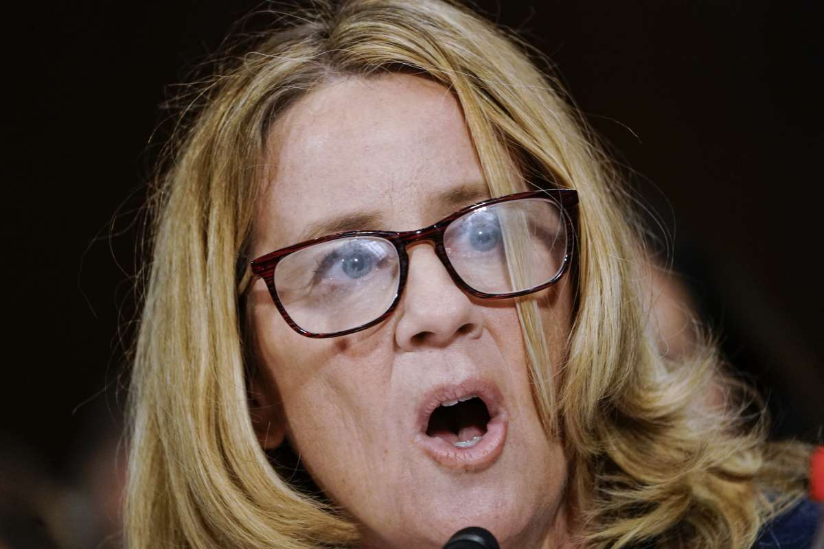 Christine Blasey Ford depondo ao Senado
