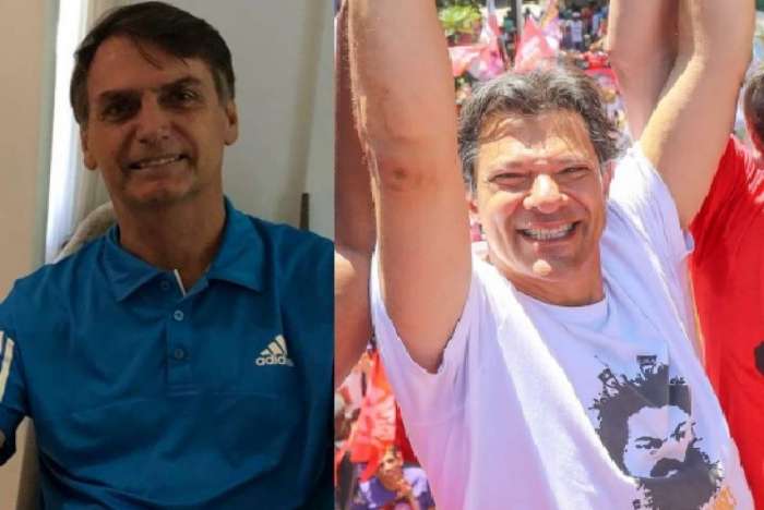 Datafolha: Jair Bolsonaro (PSL) cresce e abre 11 pontos de vantagem sobre Fernando Haddad (PT); os dois tÃªm as maiores taxas de rejeiÃ§Ã£o