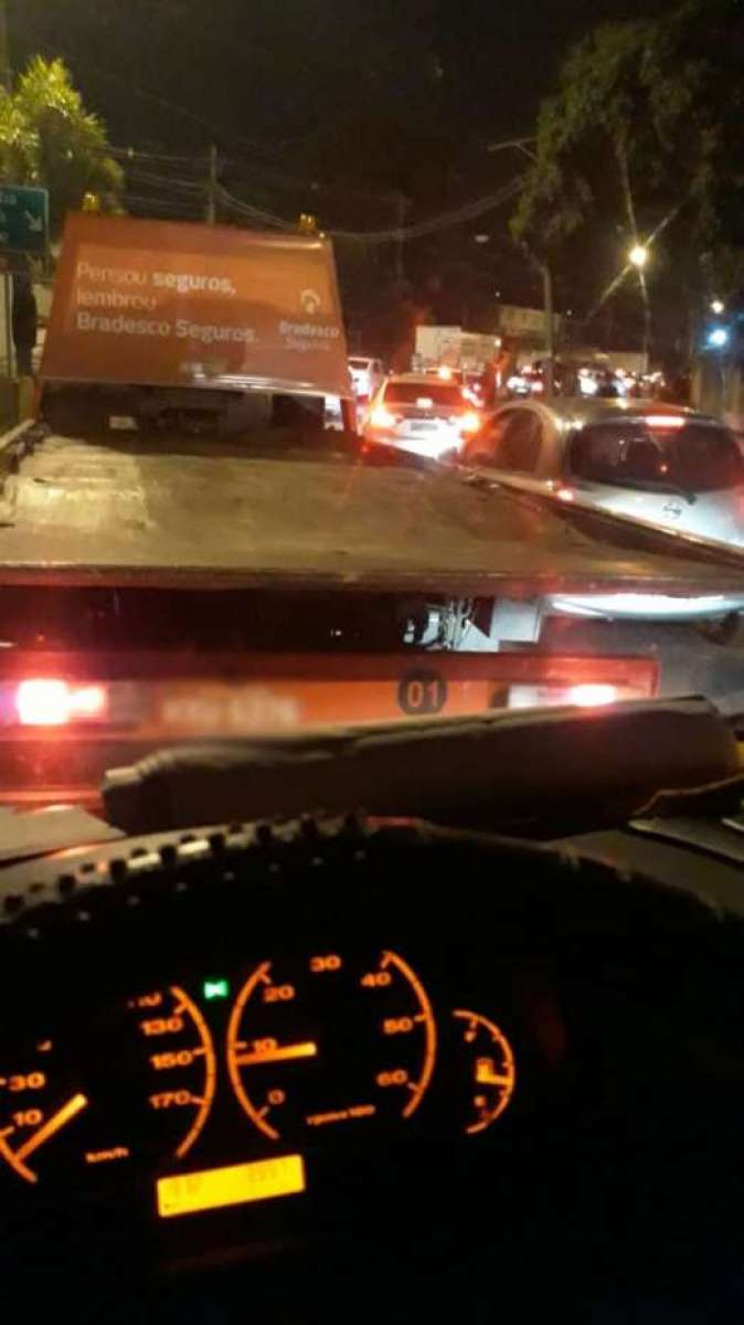 O trânsito na região ficou congestionado
