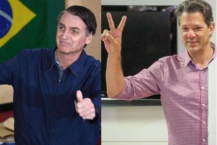 Bolsonaro e Haddad vÃ£o disputar o segundo turno no prÃ³ximo dia 28