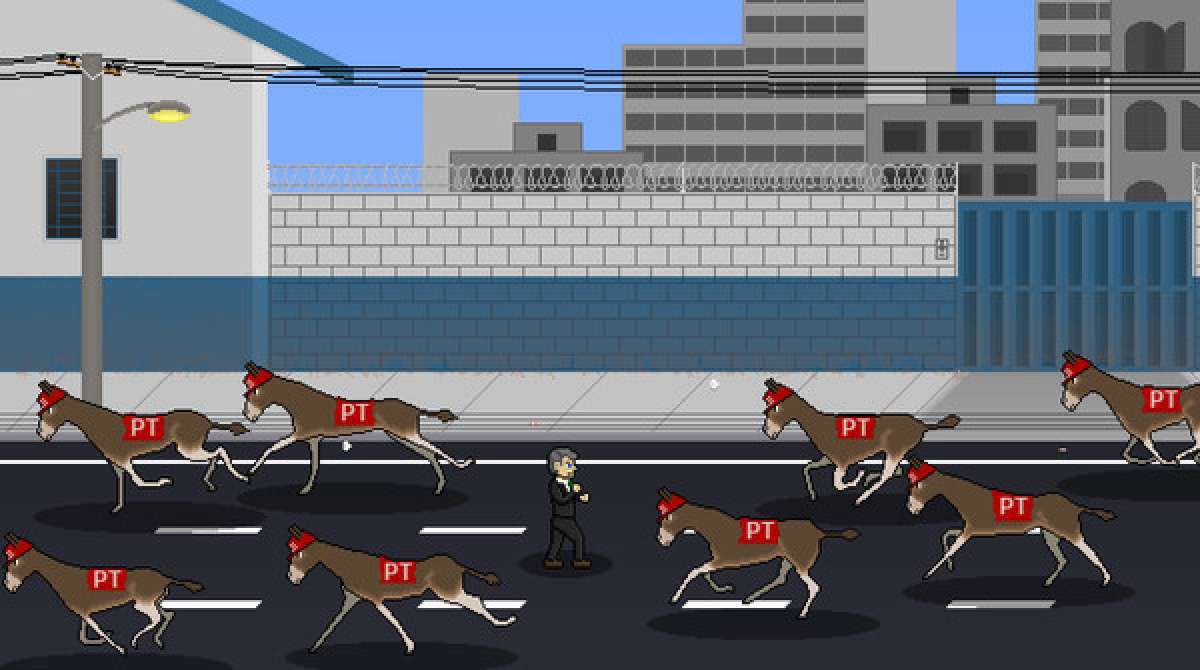 Jogo estrelado por Jair Bolsonaro tem como inimigos mulheres, negros, gays e o PT