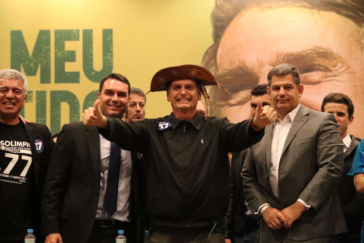 Candidato à Presidência Jair Bolsonaro dá entrevista coletiva em hotel na Barra da Tijuca - Cesar Sales/Parceiro/Agência O Dia