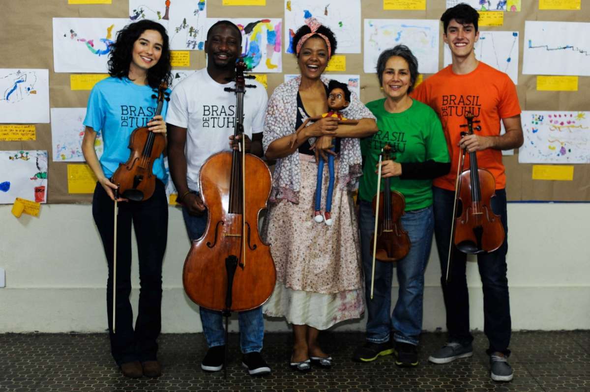 Quarteto Brasil de Tuhu e atriz Maria Ceiça fazem primeiro concerto aberto ao público no Teatro Dulcina - Divulgação