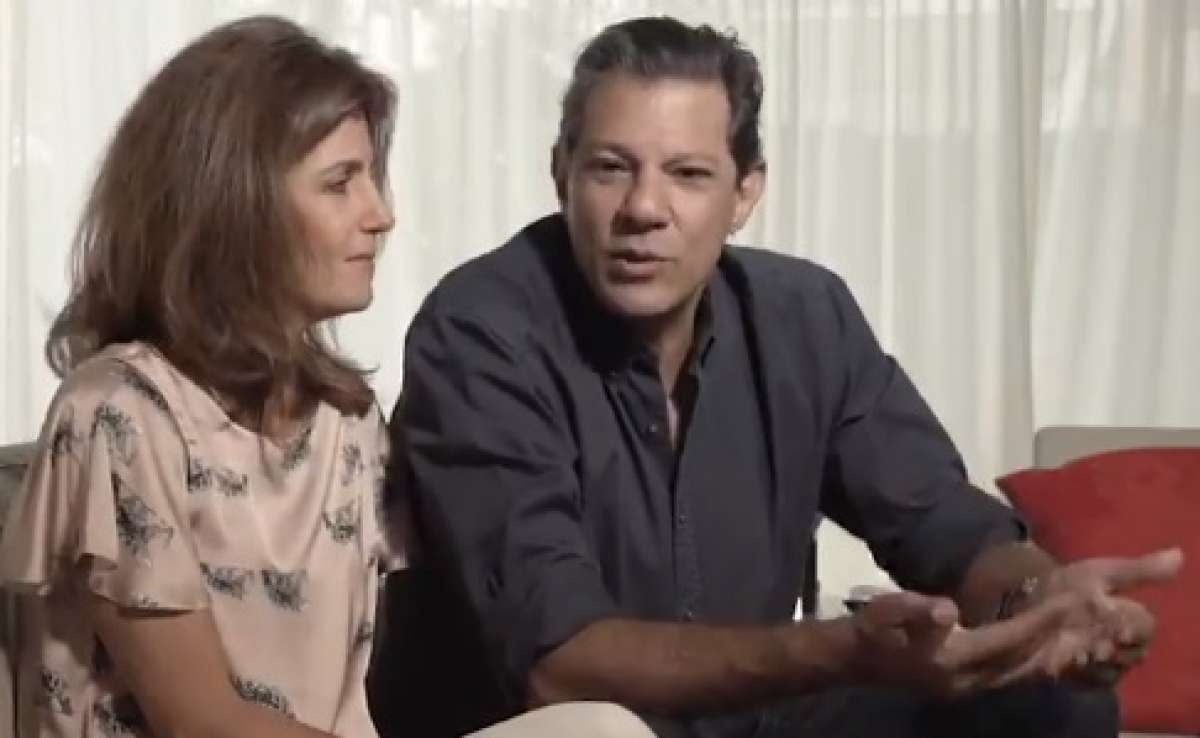 Haddad faz homenagem ao Dia do Professor ao lado de esposa - Reprodução/ Twitter