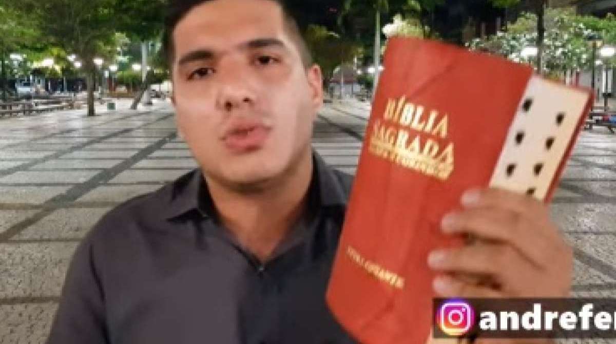 O deputado estadual eleito no Ceará André Fernandes publicou vídeo que viralizou, dizendo que achou a Bíblia dada a Haddad no chão