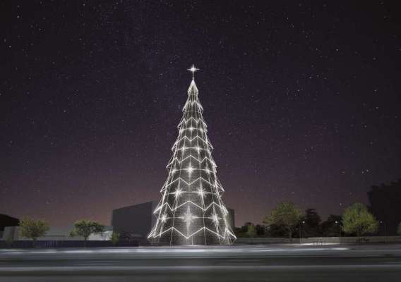 Árvore de Natal do BarraShopping tem 65 metros de altura 