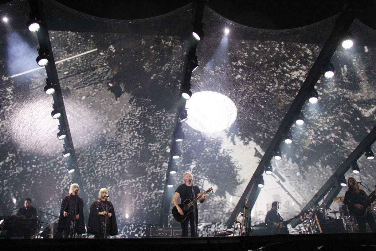 Roger Waters durante show no Maracanã