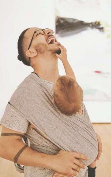 Junior Lima e o filho Otto