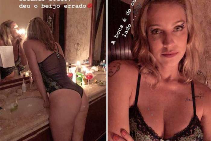 Luana Piovani compartilha fotos sensuais de festinha com o marido, Pedro Scooby