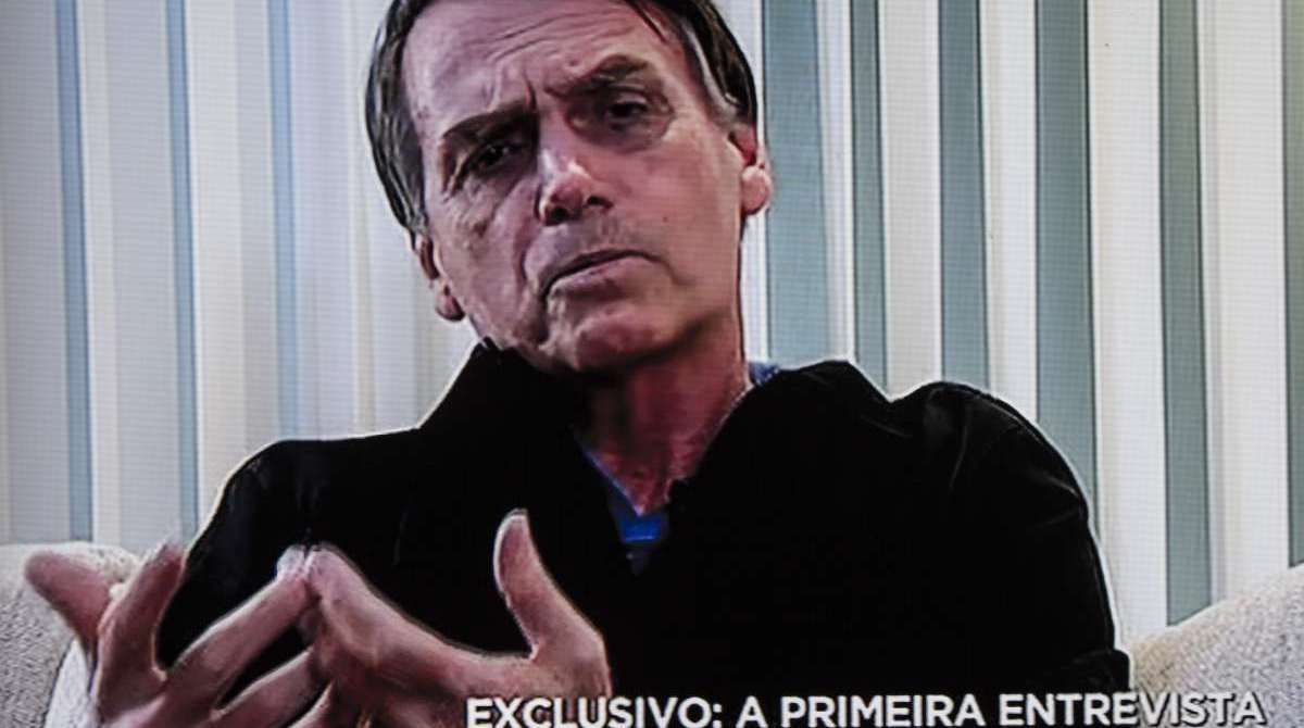 Primeira entrevista do presidente do Brasil Jair Bolsonaro. Rj, 29 de outubro.