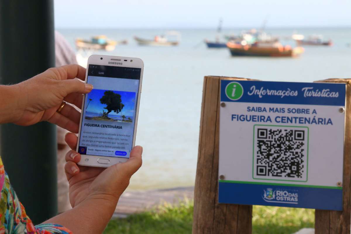 Aplicativo de leitura do QR Code pode ser baixado na internet