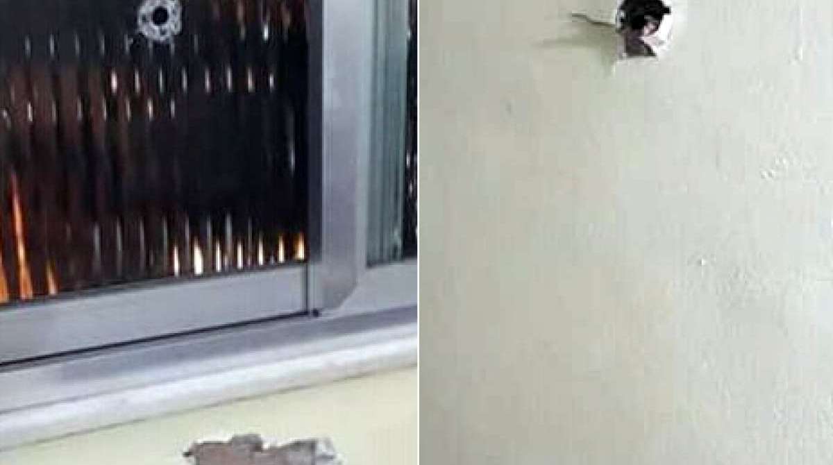 Disparos acertaram uma residência da comunidade