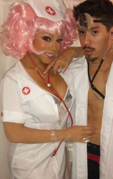 Mariah Carey se fantasiou de enfermeira