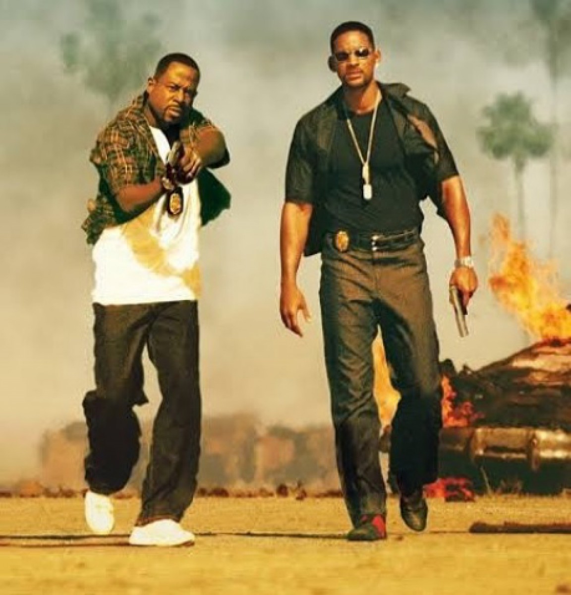 Os atores Will Smith e Martin Lawrence no filme Bad Boys 2