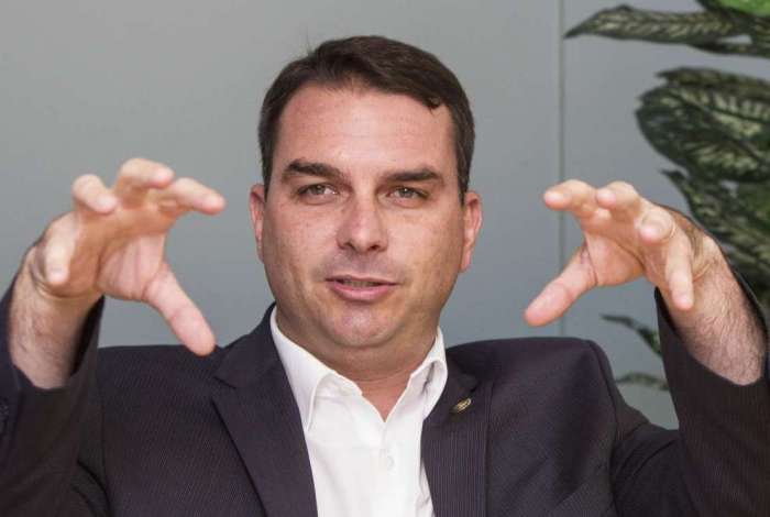 O senador eleito Flávio Bolsonaro, presidente regional do PSL