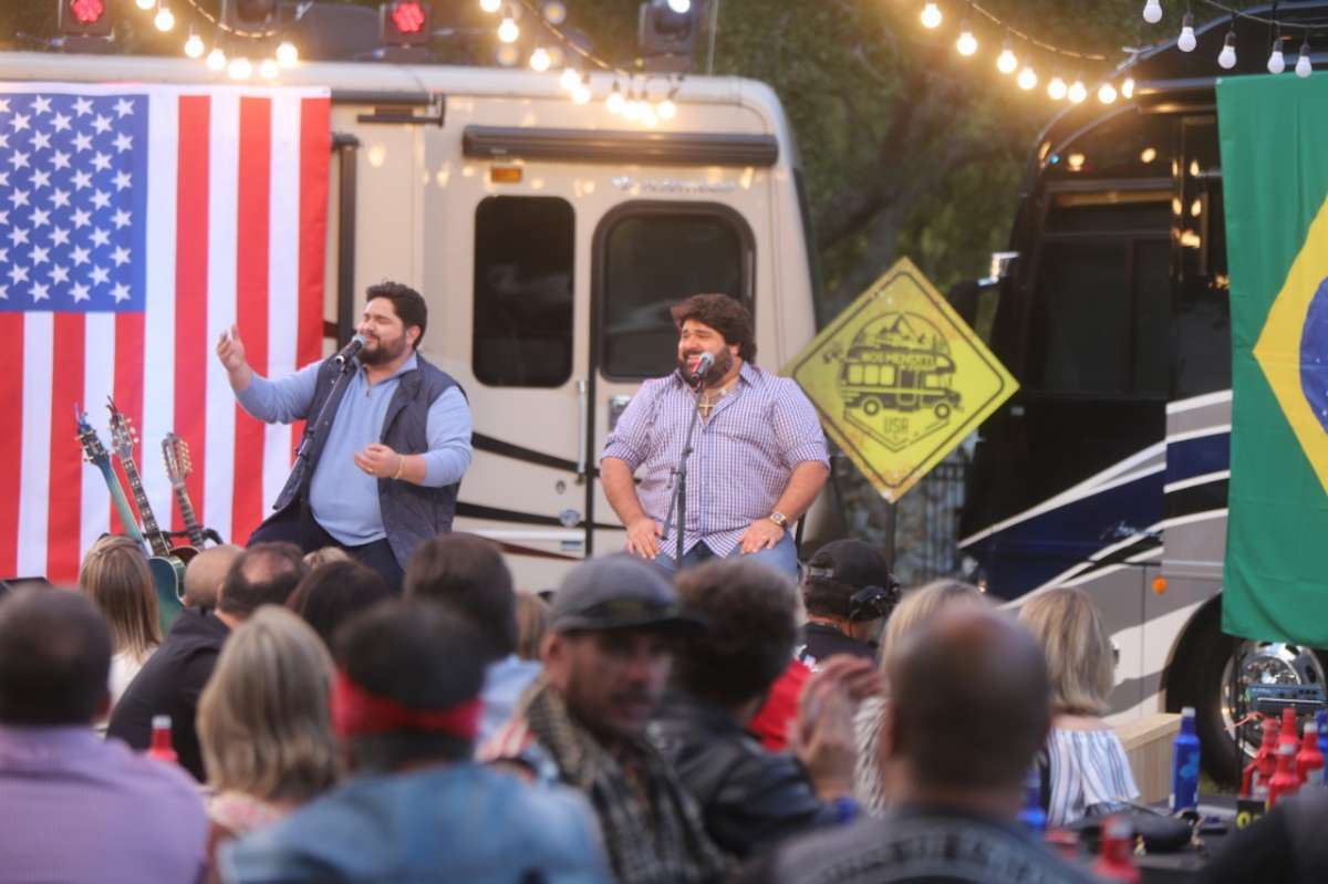 César Menotti e Fabiano gravam DVD em Orlando - Fred Pontes/Divulgação 