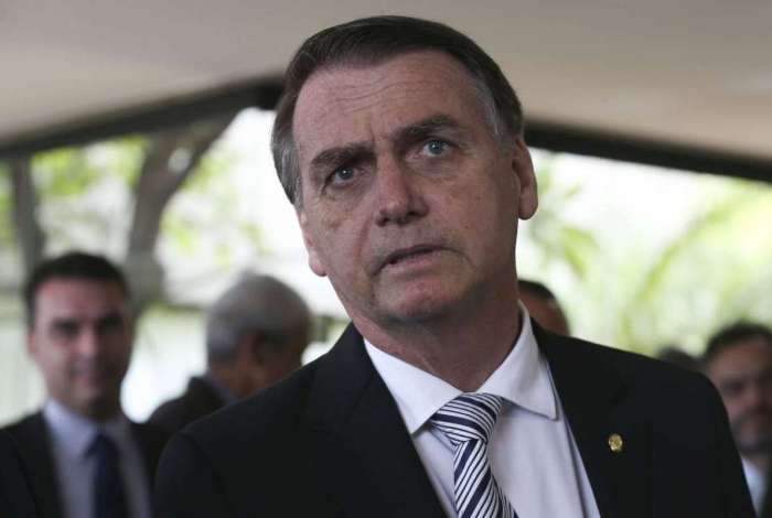 O presidente eleito Jair Bolsonaro durante visita ao Superior Tribunal de Justiça (STJ).
