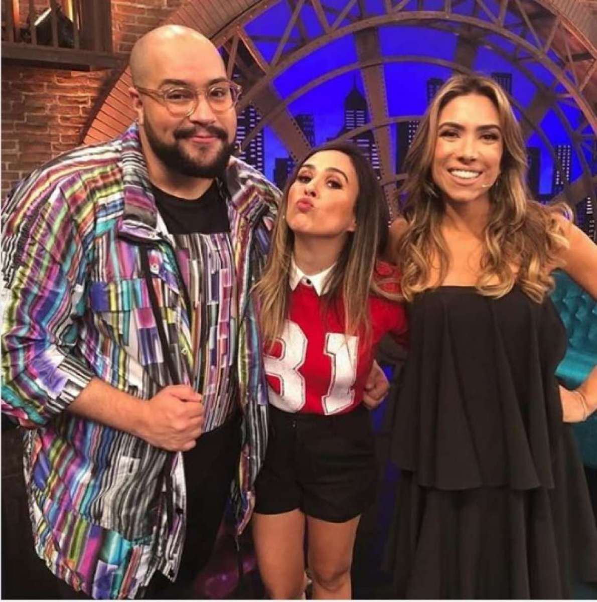 Patrícia Abravanel participou do programa 'Lady Night' de Tatá Werneck com Thiago Abravanel