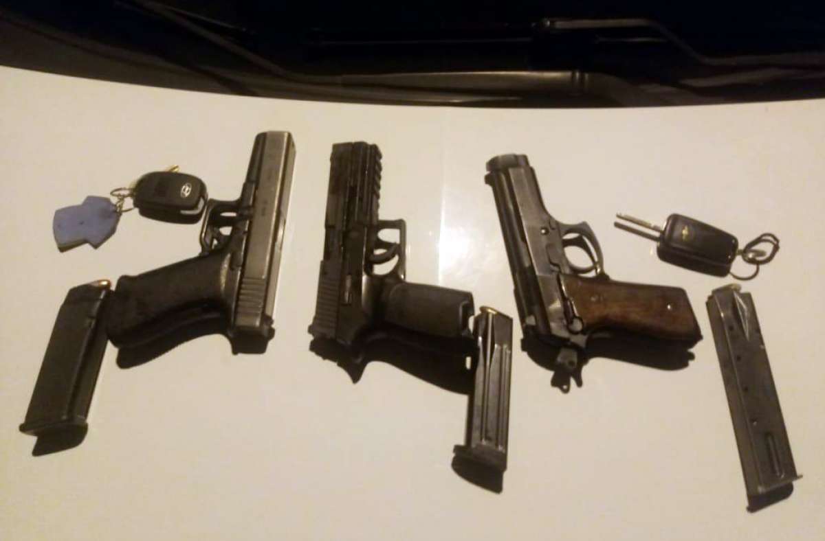 Diego da Silva (Pretão), Sergio Lucindo da Silva Junior (Terrinha) e Leonardo da Silva do Nascimento (PQD)