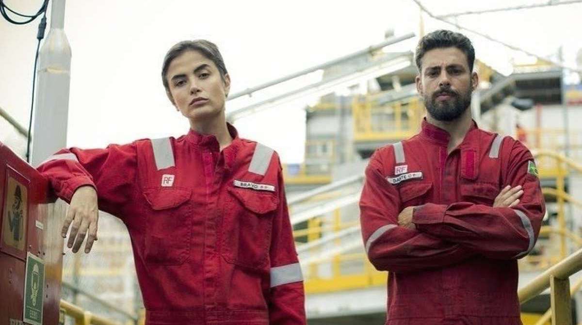 Cauã Reymond nos bastidores de 'Ilha de Ferro'