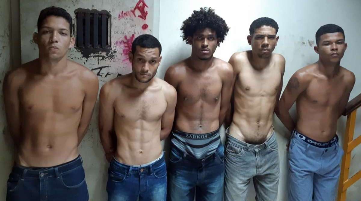 Os cinco traficantes que foram presos no Versa