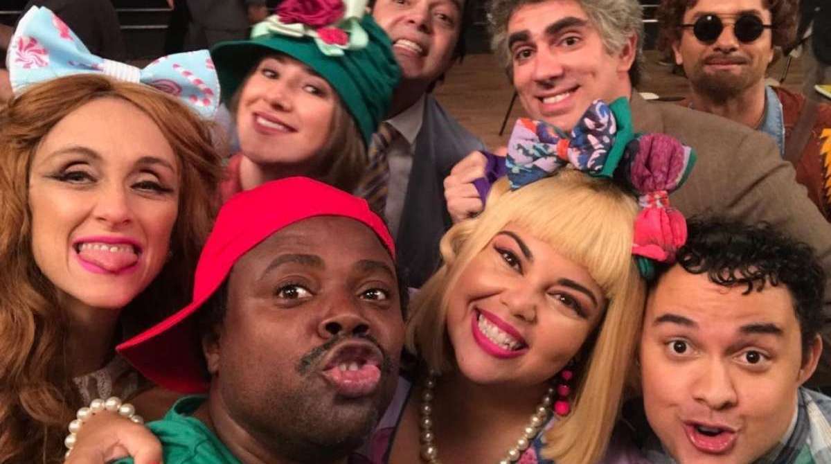 Betty Gofman, Érico Brás, Dani Calabresa, Bruno Mazzeo, Fabiana Karla, Adnet, Marco Luque e Gui Santana  - Reprodução