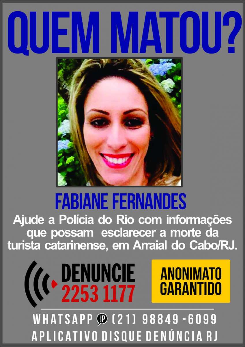 Disque Denúncia pede informações sobre assassino de turista catarinense  - Divulgação