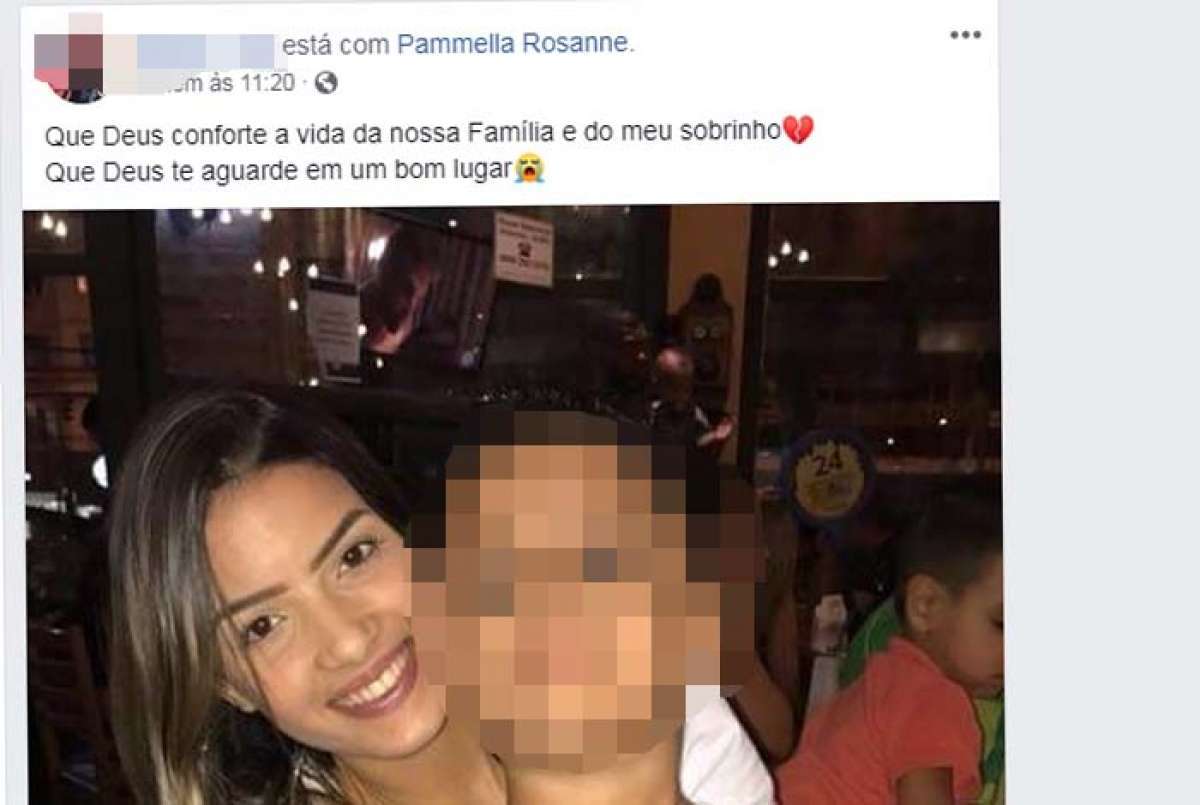 Cunhado lamenta morte de Pammella nas redes sociais 