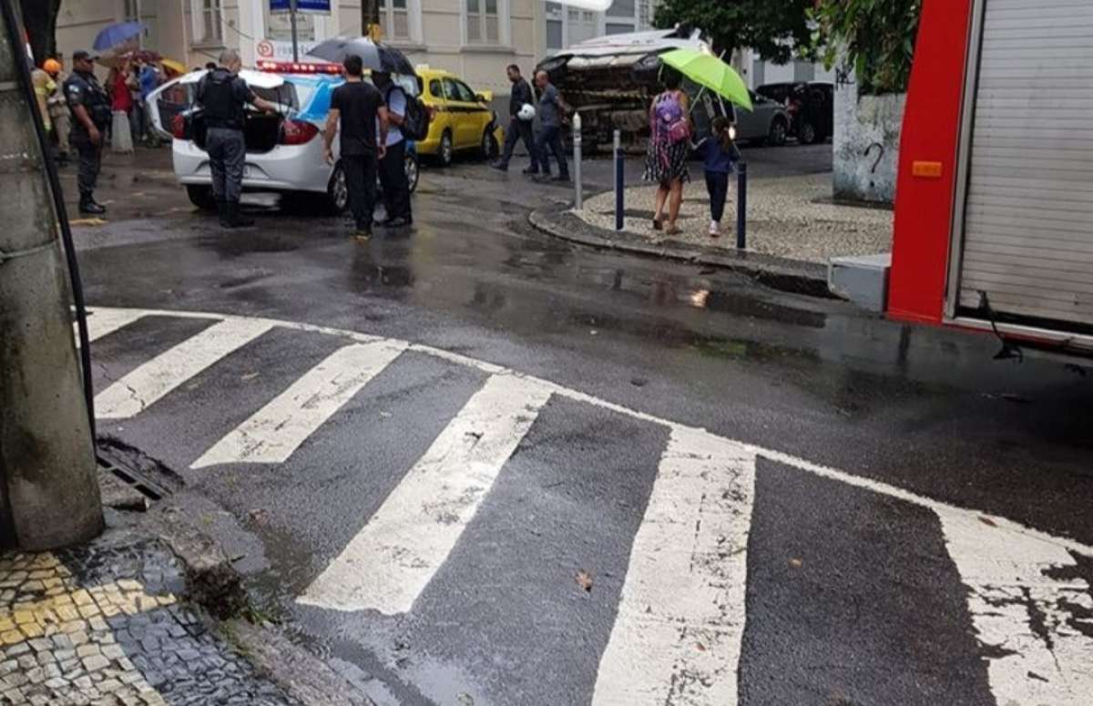 A batida deixou duas pessoas feridas 