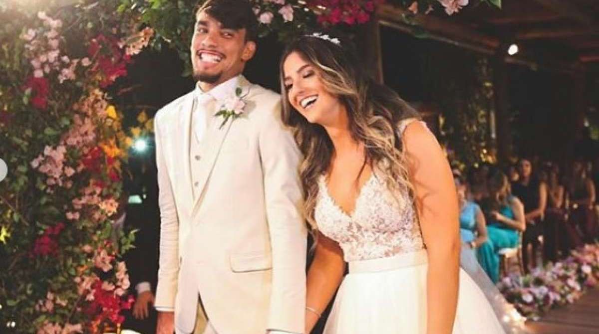 Lucas Paquetá se casou com Maria Eduarda