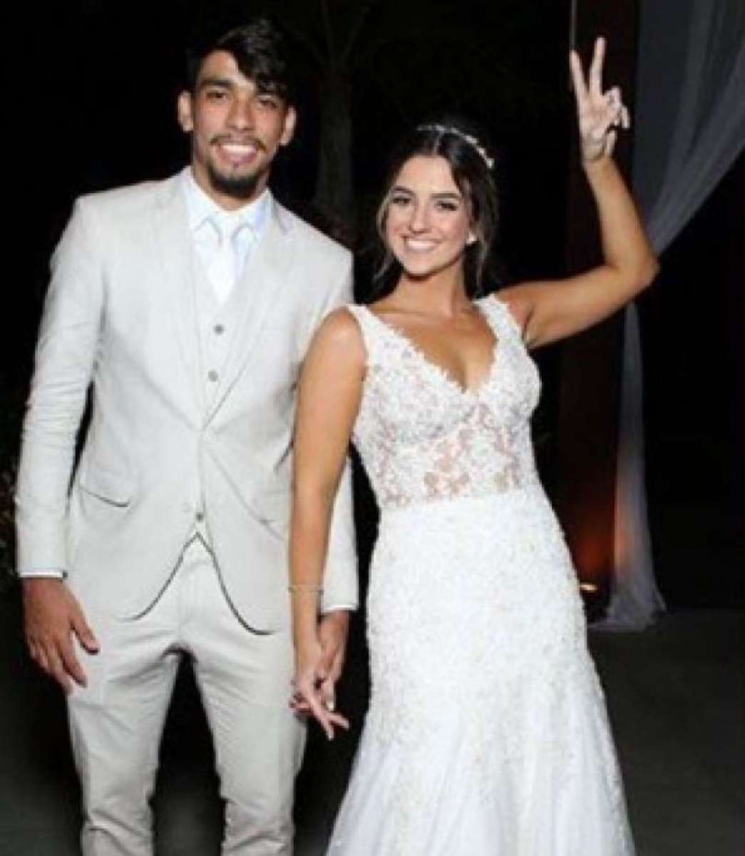 Lucas Paquet&aacute; se casou com Maria Eduarda