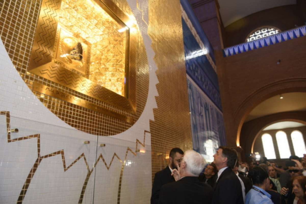 Bolsonaro visitou a Canção Nova, em Cachoeira Paulista, no interior de São Paulo 