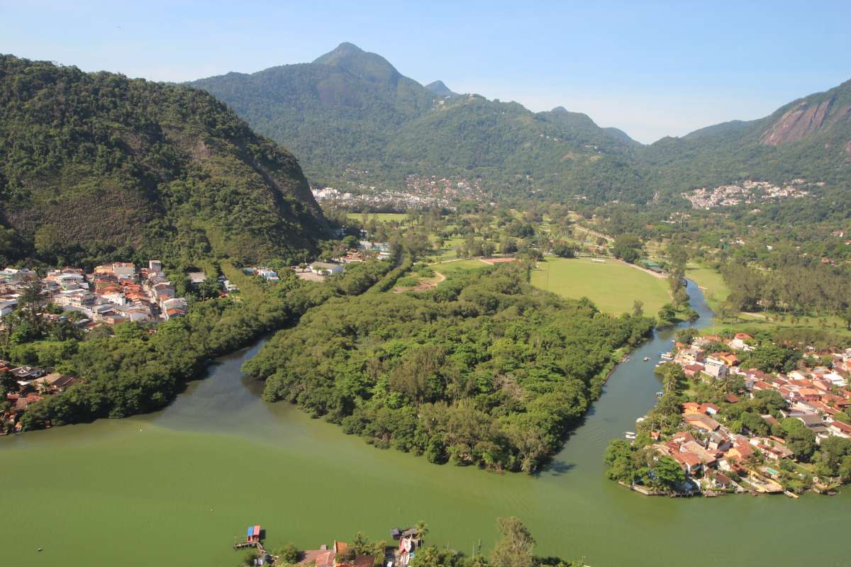 Foz do rio Itanhangá em 2018. Divulgação/Mário Moscatelli